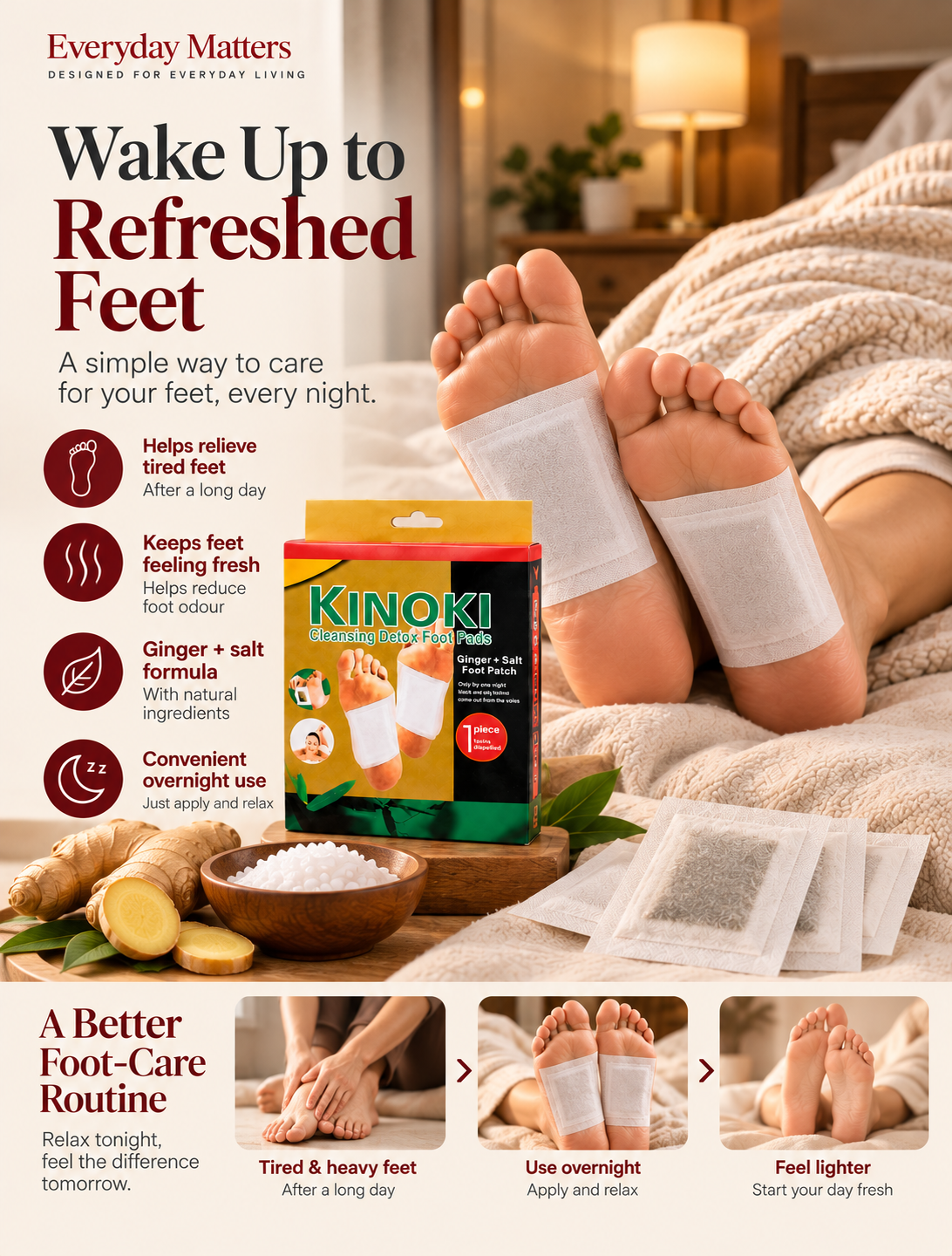 KINOKI Cleansing Detox Foot Pads