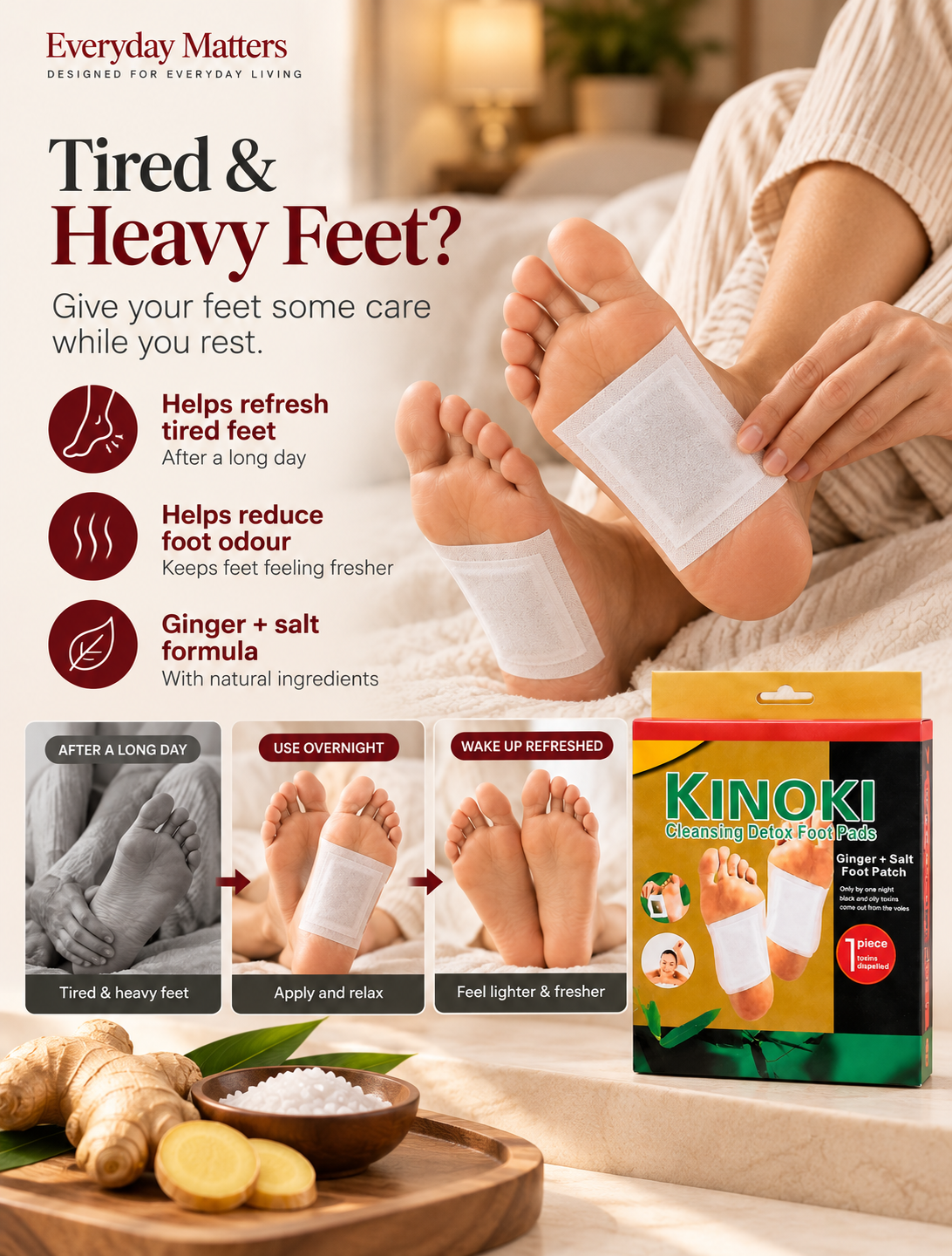 KINOKI Cleansing Detox Foot Pads