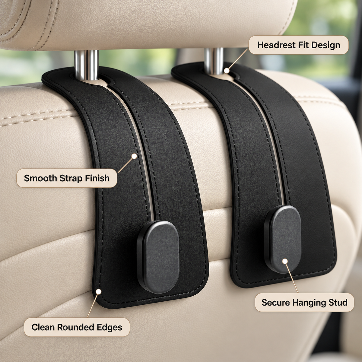 Car Seat Headrest Hook (Pack of 4)