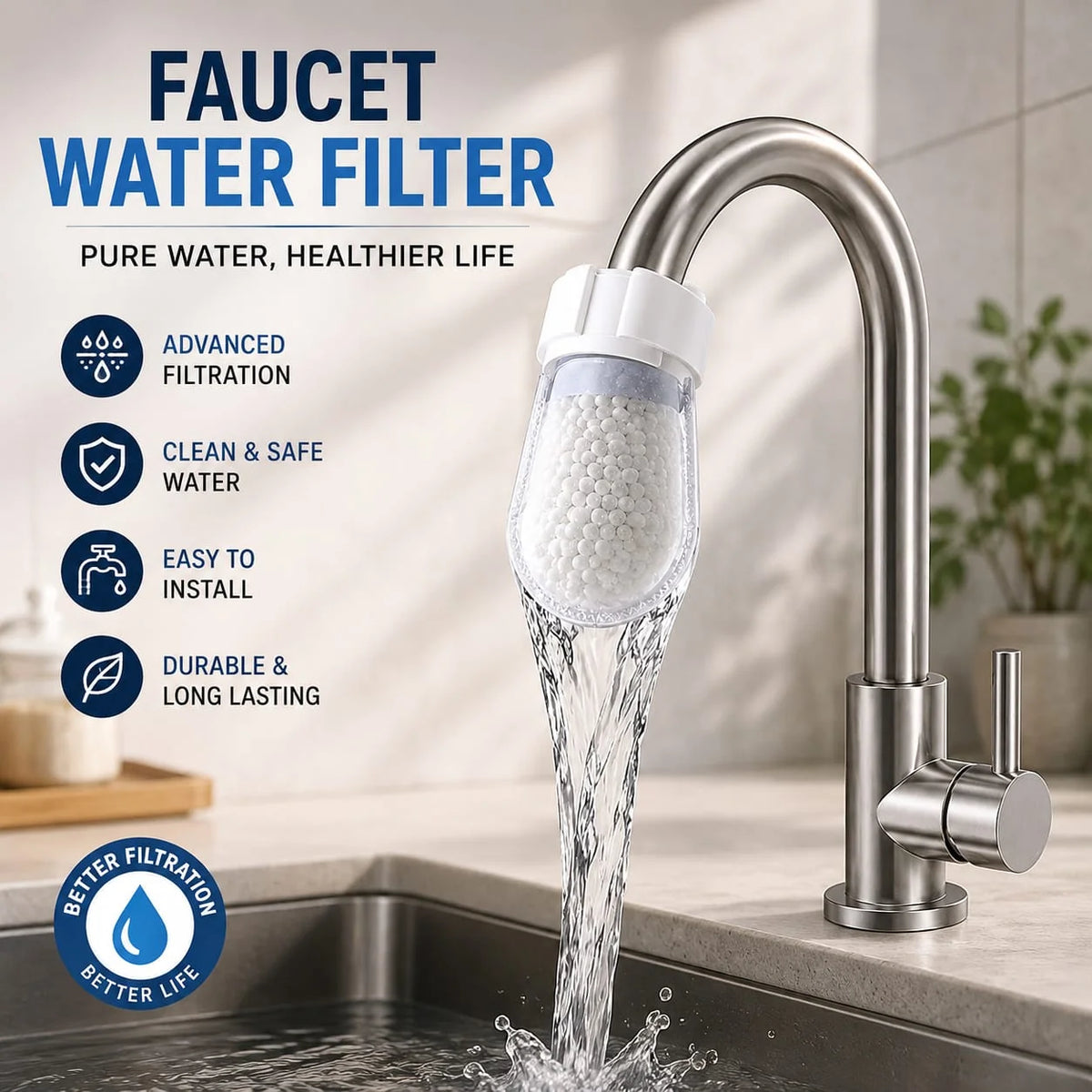 FAUCET WATER FILTER (Pack of 10)