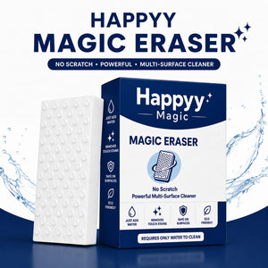 Happyy Magic Eraser (Pack of 2) - Powerful Multi-Surface Cleaning