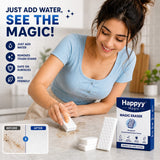 Happyy Magic Eraser (Pack of 2) - Powerful Multi-Surface Cleaning