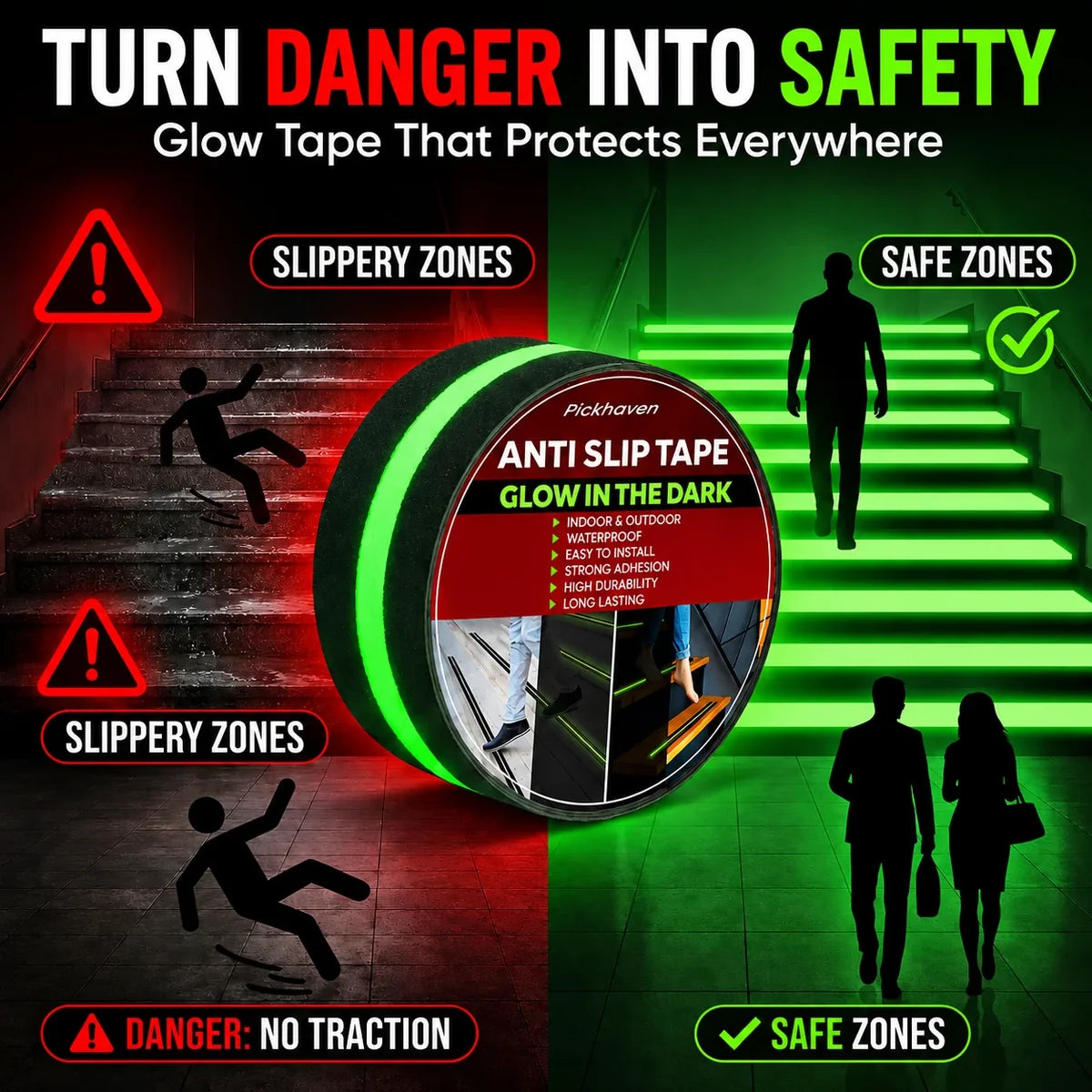 Anti Slip Tape for Stairs Waterproof (5m long X 5cm wide)
