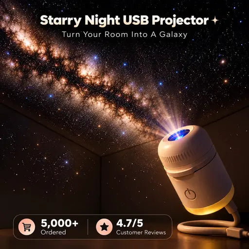 Starry Night USB Projector